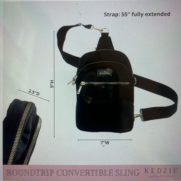 Kenzie Convertible Sling & Crossbody with Adjustable Strap - Picture 2 of 3